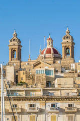 Obraz premium Basilica of Senglea in Malta.