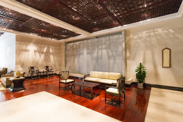 modern hotel interior and corridor