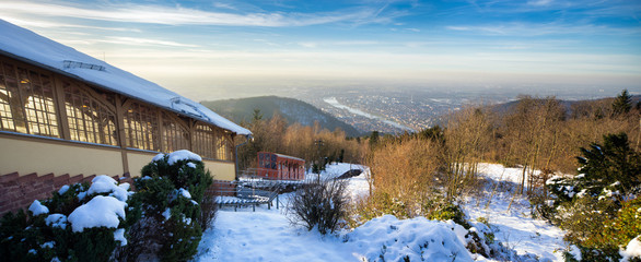 Heidelberg Königstuhl im Winter