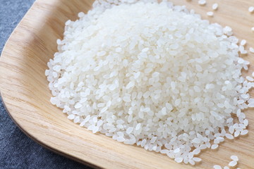Asian white rice or uncooked white rice