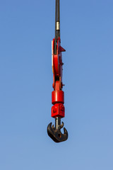 Obraz premium Closeup Hook machine of industrial loader