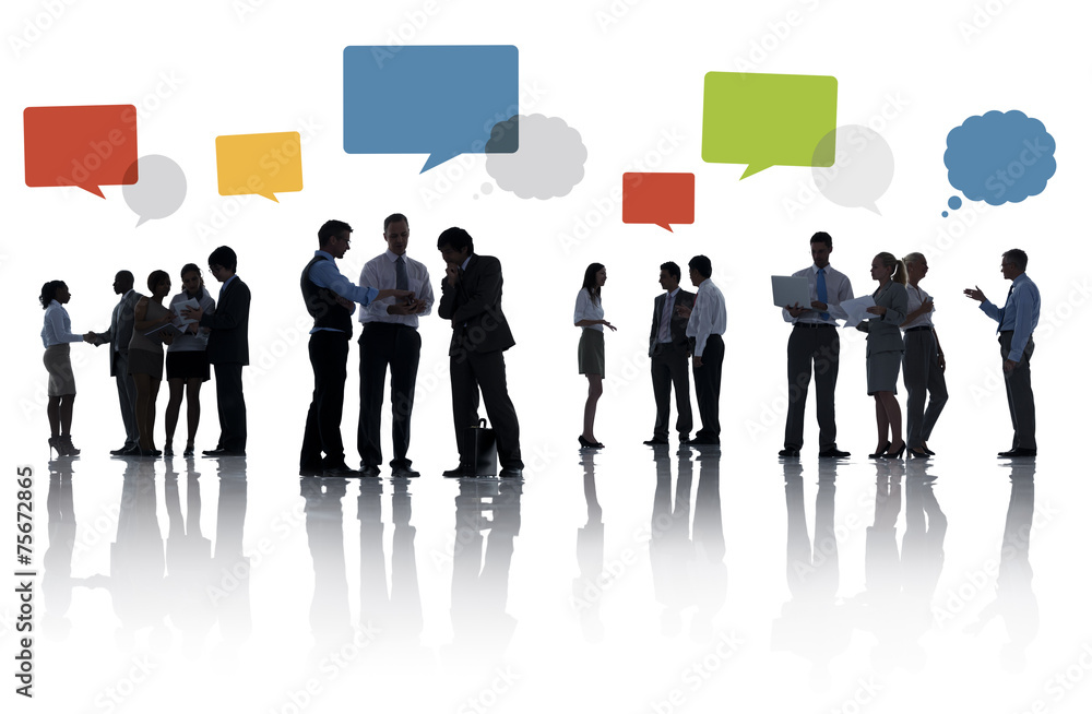 Wall mural diversity business people discussion teamwork meeting concept - Wall murals