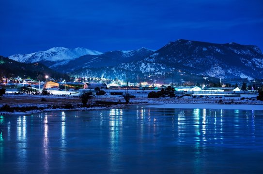 Estes Park Winter Night