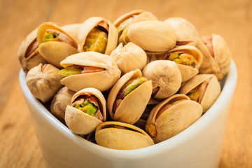 Roasted pistachio nuts seed with shell