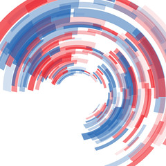 Abstract Blue and Red Circle Design 6