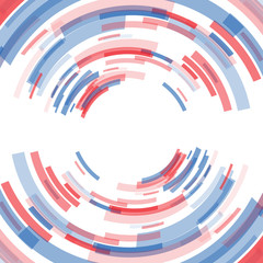 Abstract Blue and Red Circle Design 7