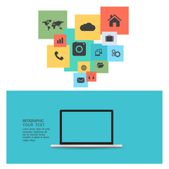 Modern flat icons vector collection