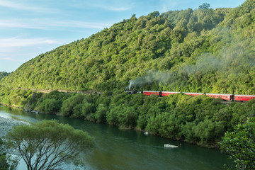 Fototapeta premium Manawatu Gorge Steam Train