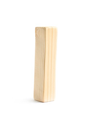 Wooden block letter isolated
