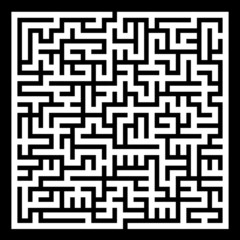 illustration of maze game