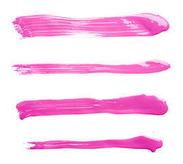 Straight oil paint brush strokes