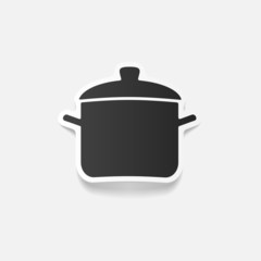 realistic design element: saucepan