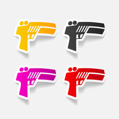 realistic design element: gun game