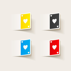 realistic design element: playing card