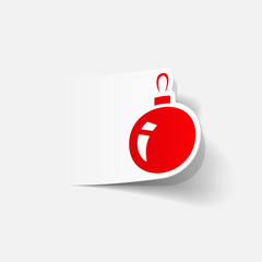 realistic design element: christmas ball