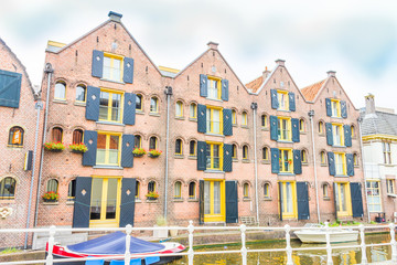 Obraz premium Canal in Alkmaar, The Netherlands