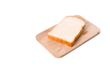 bread on white background