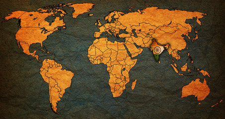 india territory on world map