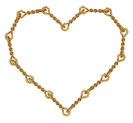 Golden heart of twisted links