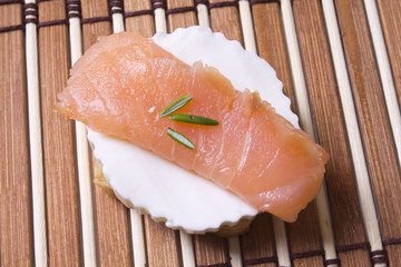 salmon canapes