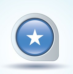 Flag set of Somalia, vector illustration