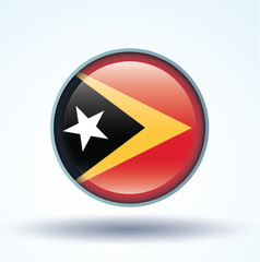Flag of East Timor, vector illustration