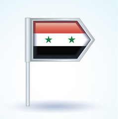 Flag set of United Arab Republic, vector illustration