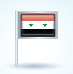 Flag set of United Arab Republic, vector illustration