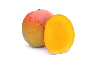 Mango fruit isolated on white background