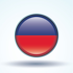 Flag set of Haiti, vector illustration