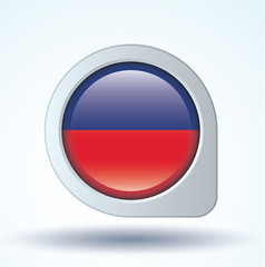 Flag set of Haiti, vector illustration