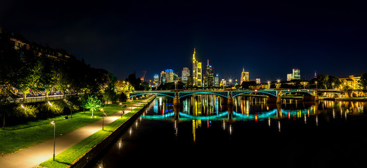 Frankfurt am Main during sunset