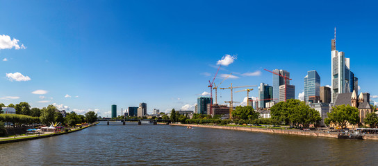 Obraz premium Ginancial district in Frankfurt