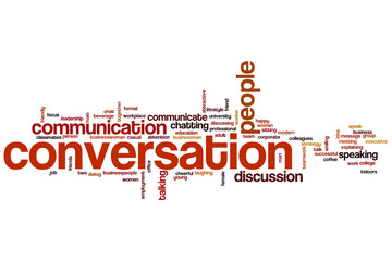 Conversation word cloud