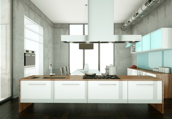 moderne Küche Interieur Design