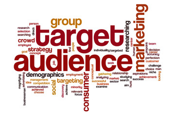 Target audience word cloud