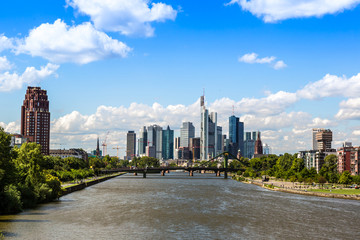 Financial district in Frankfurt