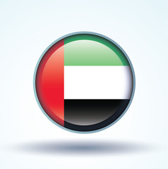 Flag set of United Arab Emirates, vector illustration