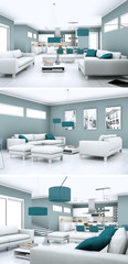 mooderne Wohnung Interieur Design