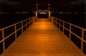 Obraz premium Pier on Lake of Zurich