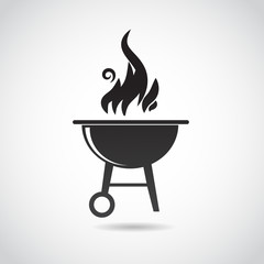 Barbecue vector icon. - 75689077