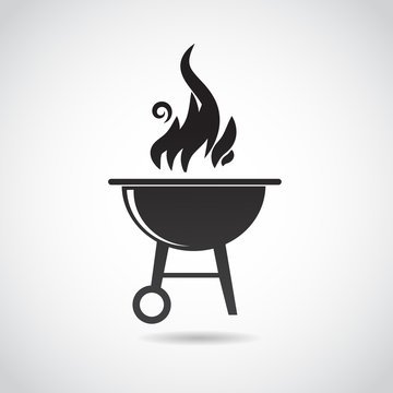 Barbecue vector icon.
