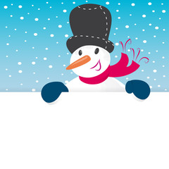 Background Snowman