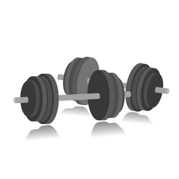 Fitness icon dumbbell workouts