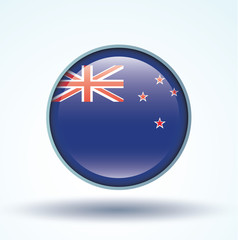 Flag set of New Zealand, vector illustration