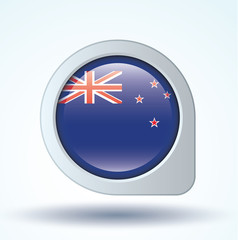 Flag set of New Zealand, vector illustration