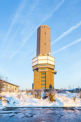 Obraz premium Mount Grosser Feldberg, highest peak of the german Taunus mounta