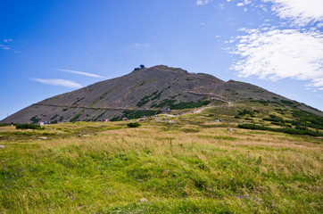 Snezka mountain - highest in Czech Republic