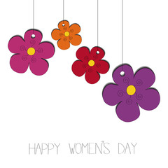 Happy women's day vector