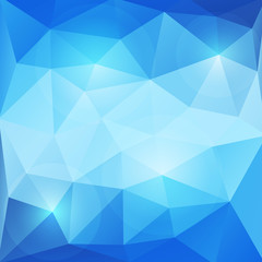 Abstract blue triangles vector background